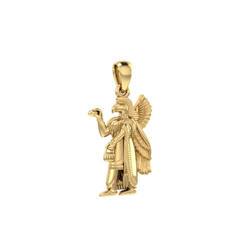 Nisroch Egyptian Solid Gold Pendant GPD2849